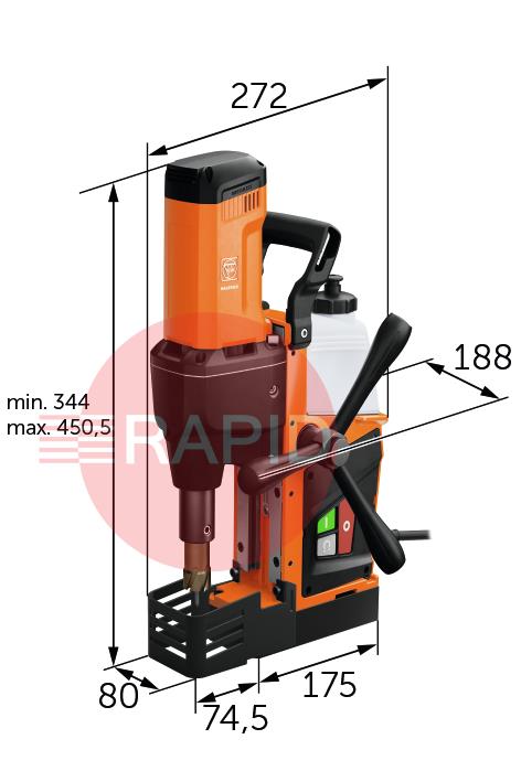 7273246124  FEIN KBE 36 MAGSPEED Endurance Magnetic Drill Max 36mm